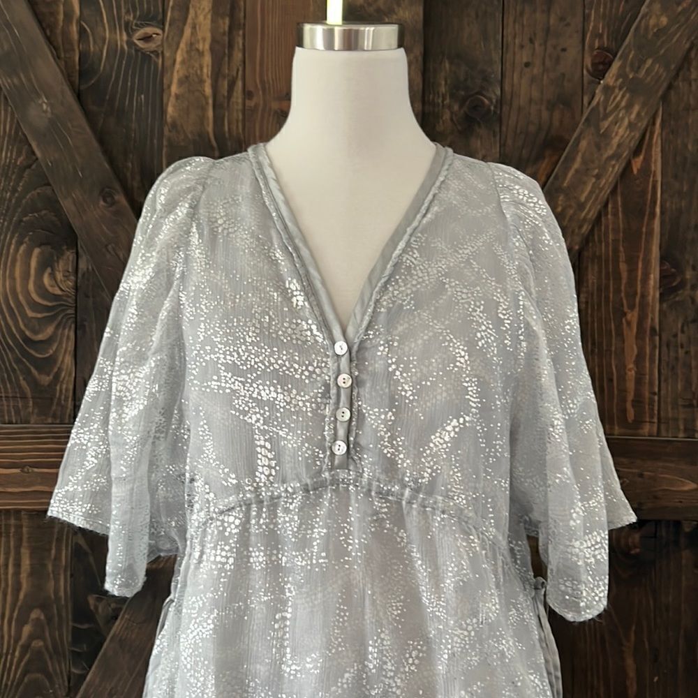 Parisian Designer Bill Tornade Silk Dress Sz-38 - Picture 5 of 12